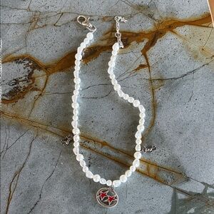 Elegant Pearl Necklace with Star Pendant Zara